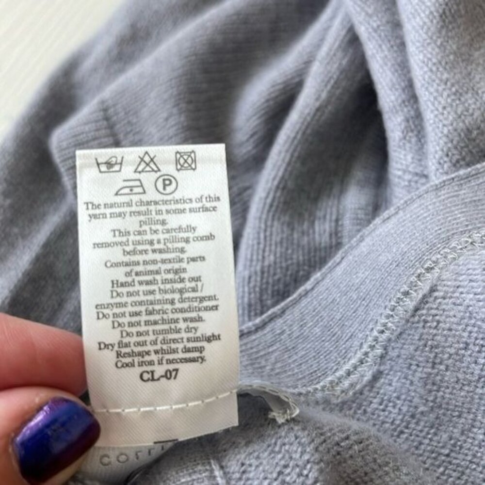 Pure Collection Cashmere Button Front Cardigan - Picture 8 of 8